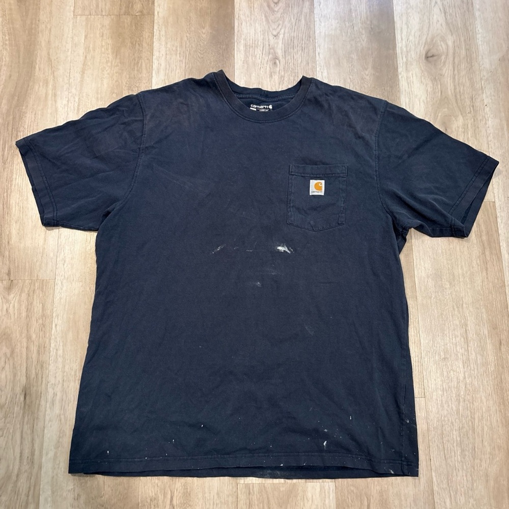 Carhartt Men'S K87-NVY Large Short Sleeve T-Shirt - Navy Size XL Loose Fit